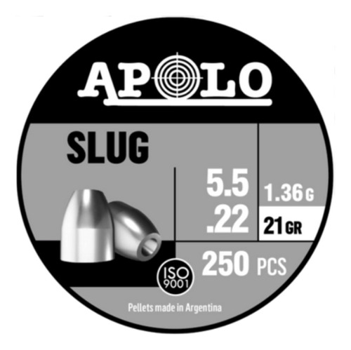 Poston Apolo Slug 5,5mm (250 Unidades)