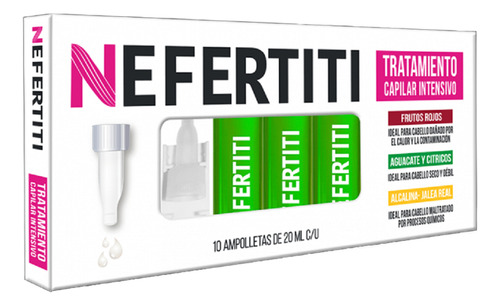 Nefertiti Ampolletas Aguacate Y Cítricos 10pzs