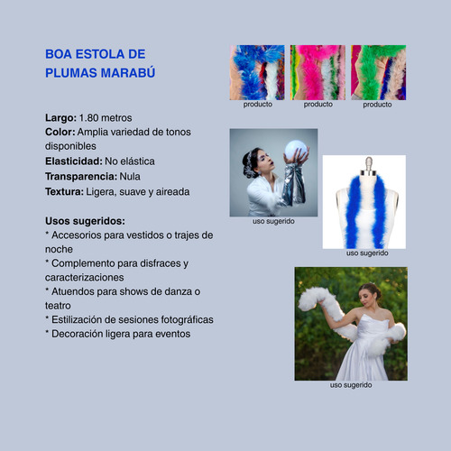 Boa Estola Marabu Trikelle - Plumas Artificiales Elegantes Verde