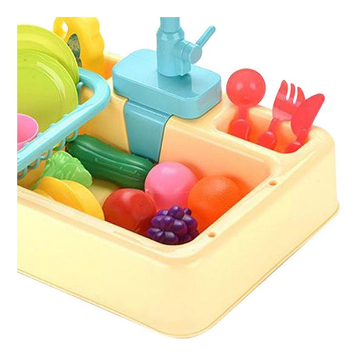 ... Juegos De Cocina De Juguete For Niñas Fregadero Amarillo
