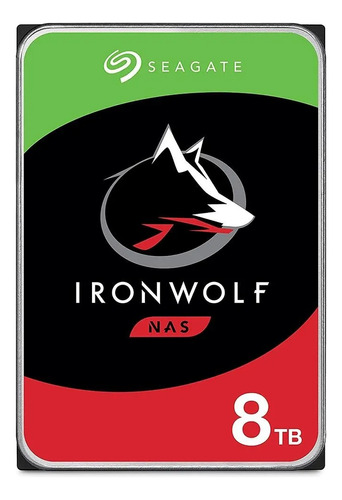 Disco Rígido Interno Seagate Ironwolf St8000vn002 8tb Cor Prateado