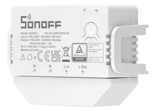 Sonoff Mini R3 Interruptor Conectado Wifi - 1 Canal - 16a