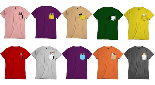 Camiseta T - Shirt Cuello Redondo Dibujos Animado Caricatura