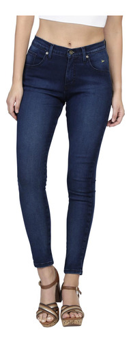 Pantalon Jeans Skinny Cintura Alta Lee Mujer 02m5