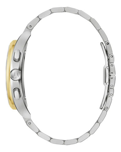 Reloj Bulova Curv 98a301 Para Hombre E-watch Color de la correa Plateado