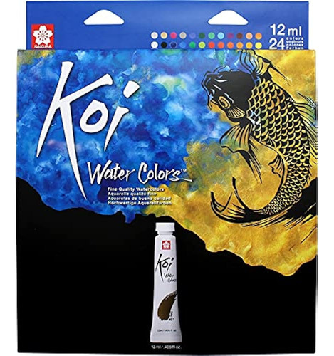 Sakura Koi Water Tube Watercolours, 24 Colors 288 Ml