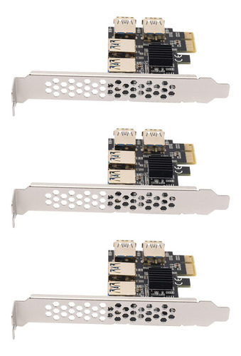 Crake Adaptador Pcie Riser 4 Puerto Pci-e 1x Usb 3.0 Rabbet