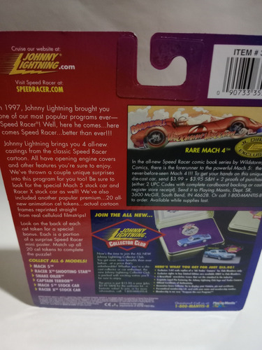 Johnny Lightning Speed Racer 2000 Captain Terror 11 Rojo