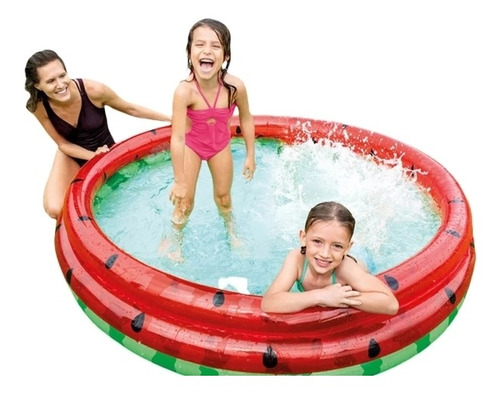 Piscina Inflable Patilla P/ Niños 1.68mx38cm Redonda Intex.