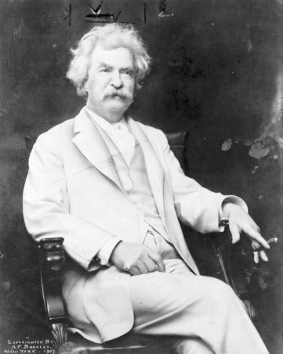 Nueva 8 x 10 foto: Renown Autor Mark Twain (samuel Clemens)