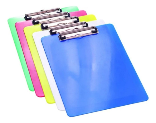 10 Tabla Portadocumentos Portapapeles Colores A4 Plastico