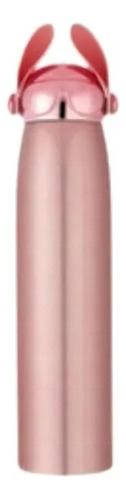Garrafa Squeeze Térmica Inox 320ml rose com Alça Bunny