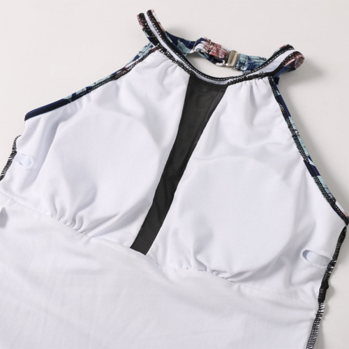 Bikini De Cintura Alta De Malla Sexy De Una Pieza For Mujer