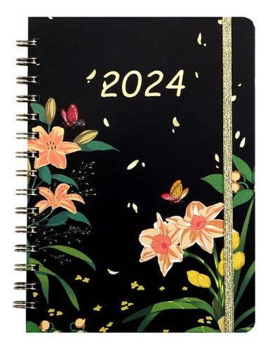 Cuaderno En Espiral 2024planner Para Escribir, Agenda Y Agen