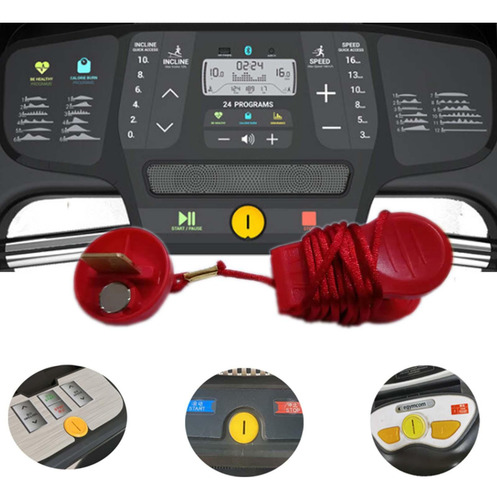 Cinta De Correr Imán Llave De Seguridad Fitness Kit De