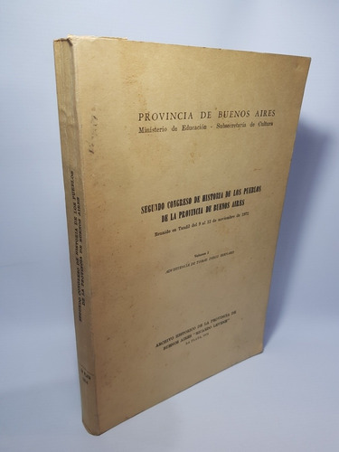 Antiguo Libro Congreso Historia De Pueblos Bs As Mag 56624