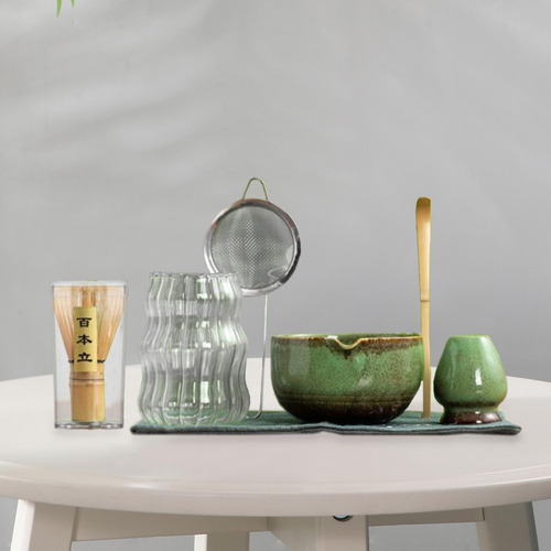 Matcha Set Matcha Bowl Cosacos De Bambú Matcha Ceremonía