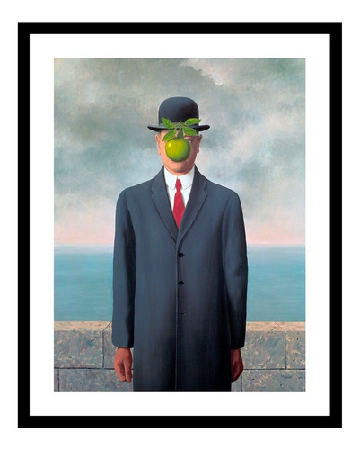 Cuadro El Hijo Del Hombre Magritte 75x60 Calidad Mycarte