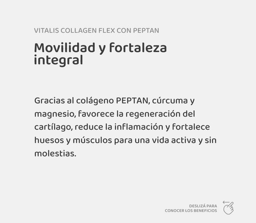 Vitalis Collagen Flex Con Peptan - Plan 30 Días Naranja