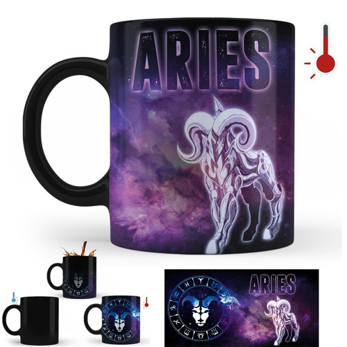 Imagen 3 de 3 de Taza Mágica Caballeros Del Zodiaco Aries