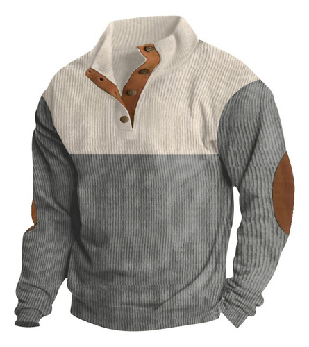 Sudadera Deportiva Con Bloques De Color Para Hombre