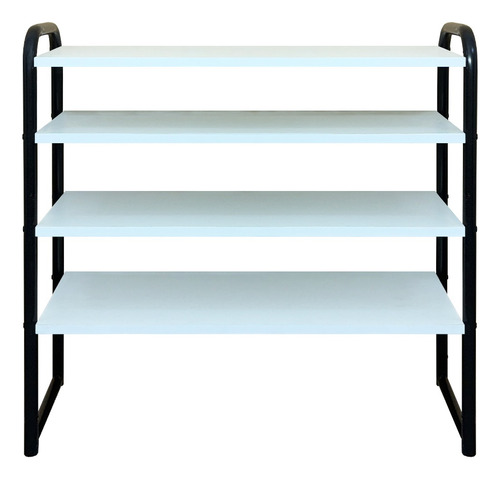 Zapatero Organizador 4 Niveles Estantes Botinero Industrial Color Blanco