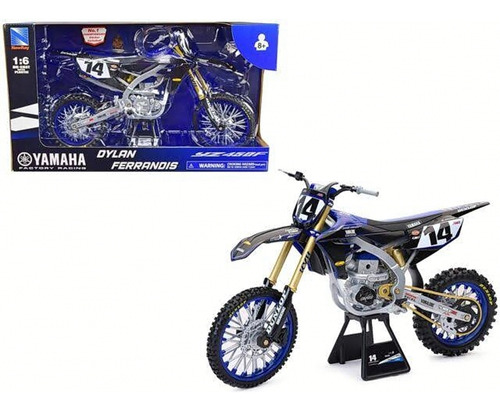 Moto Yamaha Yz450f Dylan Ferrandis #14, Escala 1:6