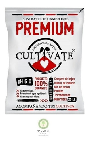 Sustrato Premiun 25 Dm. / Cultivate