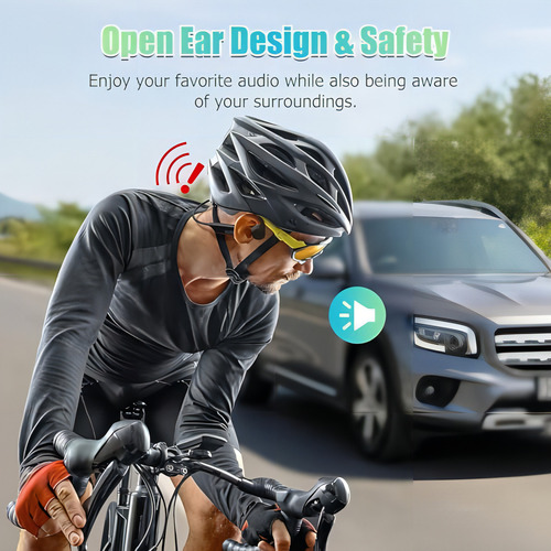 Fones de ouvido Nutrig Bone Conduction 5.3 Fones de ouvido abertos