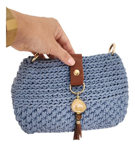 Fecho De Couro Legítimo Para Bolsa  E Tassel Decorativo