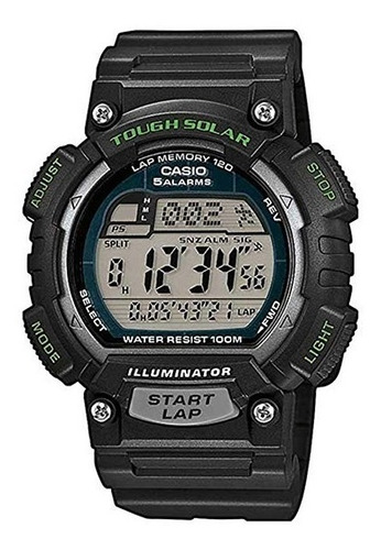 Reloj Casio Stl-s100h Sport Caucho Negro Con Verde