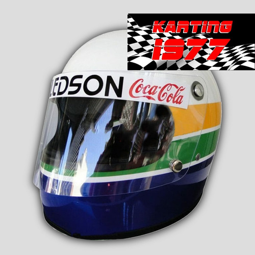 Casco F1 Ayrton Senna 1977 Karting