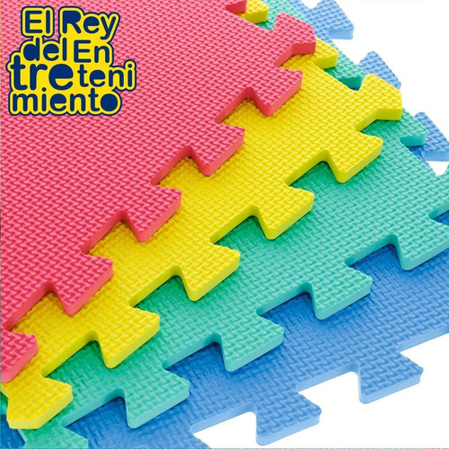Piso Goma Eva Encastrable 50 X 50cm X 12mm Bebe Niño El Rey
