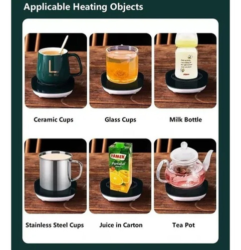 Imagen 5 de 6 de Taza De Café Con Calentador Eléctrico Set Taza