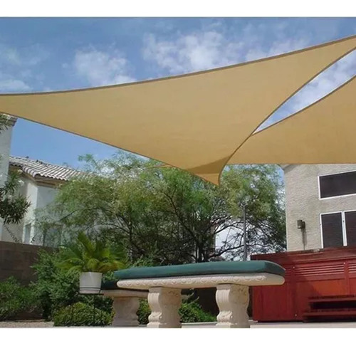 Toldo Vela Triangular 3x3x3 Metros Protección Uv