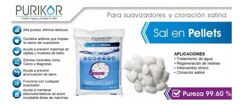 Saco De Sal Pellets Purikor De 20 Kg Pksal