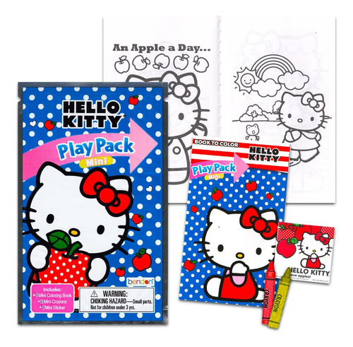 12 Pc Hello Kitty Mini Party Favors Set Bundle Con 12 De De