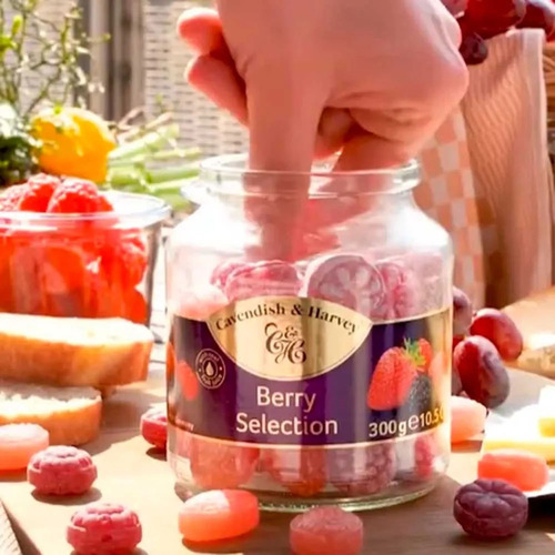 Caramelos Cavendish & Harvey Frasco 300gr Berry Selection