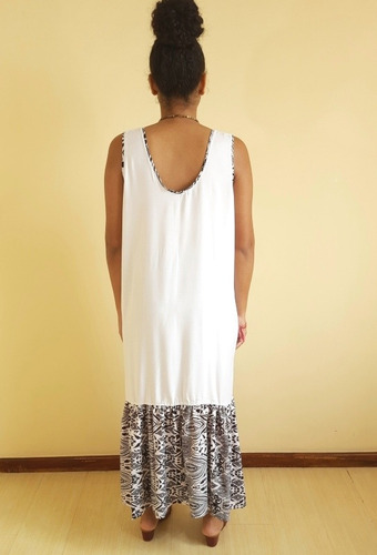 Imagem 5 de 5 de Vestido Feminino Tecido Longo Antônia