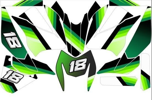 Stickers, Calca, Vinil, Para Moto Pulsar Rs200 Mod-37