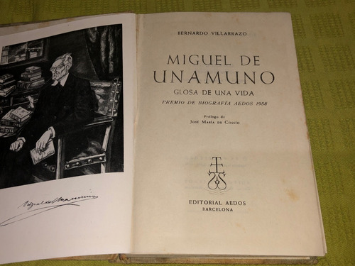 Miguel De Unamuno - Bernardo Villarrazo - Aedos