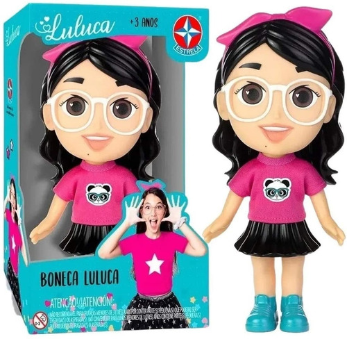 Boneca Luluca De Venil - 20 Cm - Youtuber Pandinha - Estrela