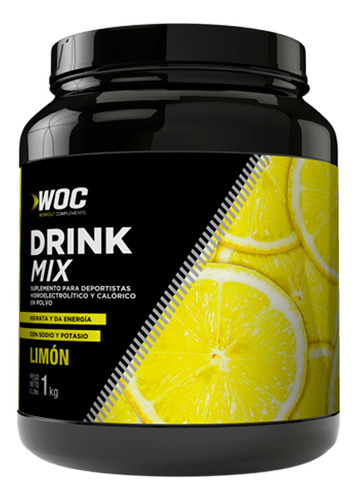  Drink Mix Woc Con Maltodextrina Sabor Limon 1kg