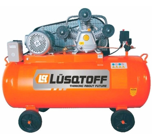 Compresor A Correa Lusqtoff 7,5hp X 300 Litros Tricilindrico Moron