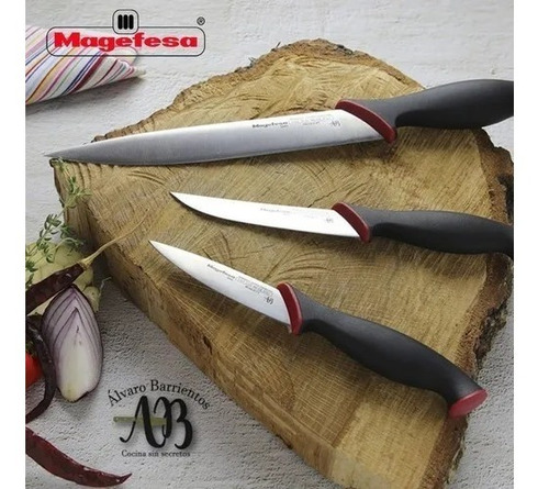 Imagen 2 de 7 de Cuchillo Carne 11 Cm Magefesa Barrientos Acero Inox Palermo