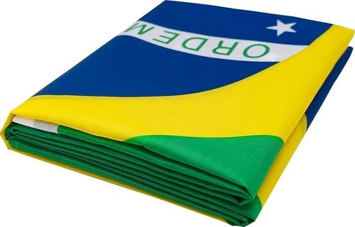 Bandeira Brasil Torcedor De Tecido 100% Poliéster 90 X 60cm