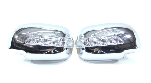 Cubre Espejos Cromados Con Led Toyota Hilux 05-15 Oferta!!