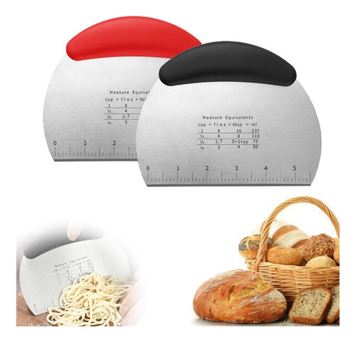 Raspador Y Cortador Masa Multiusos Hecho De Acero Inoxidable