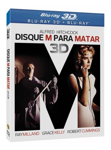 Imagem 1 de 1 de Disque M Para Matar 3d - Blu-ray - Ray Milland - Grace Kelly