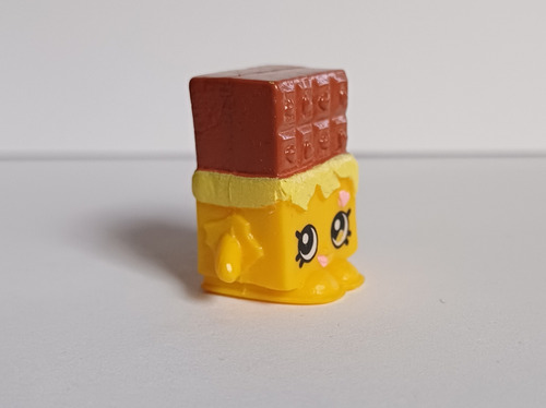 Mini Figura Shopkins Chocky Chocolate Amarillo (Usado)